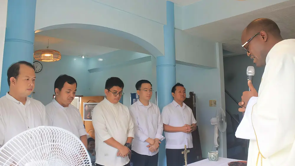 Launch of the Eudist propaedeutic year in Tagaytay — one newly incorporated member and four new candidates