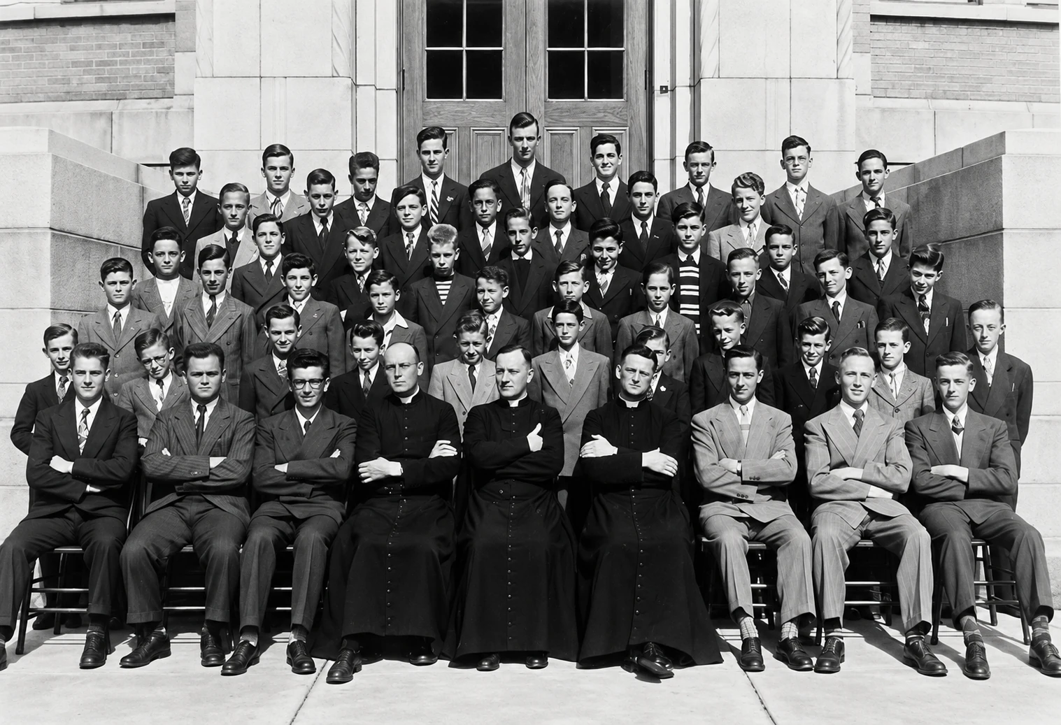 Juvenistas con P. Ferland 1948-1949