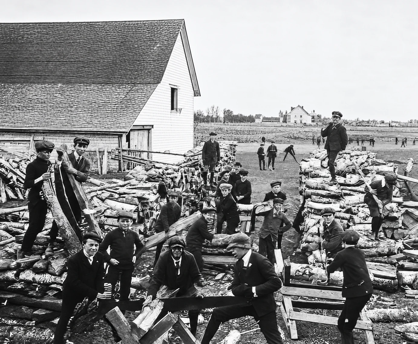 La madera aserrada en 1905