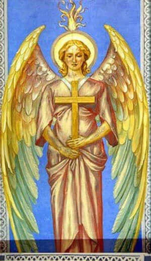 Ange portant une croix