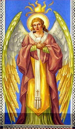 Chérubin en prière, les mains jointes