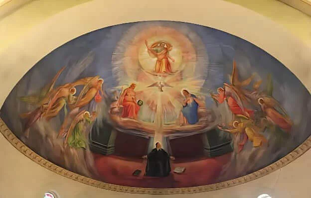 Fresque du chœur de l’église Sainte-Amélie à Baie-Comeau